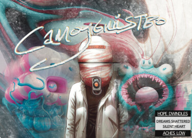 Цифровое искусство под названием "Intrusive thoughts" - Gustavo Castillo, Подлинное произведение искусства, 2D Цифровая Рабо…
