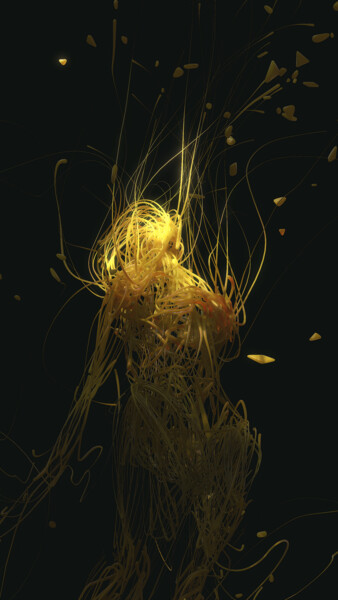 Digital Arts με τίτλο "Threads of Existence" από Gustavo Castillo, Αυθεντικά έργα τέχνης, 3D Μοντελοποίηση