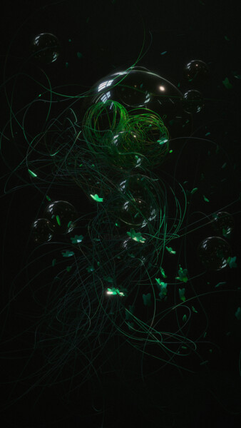 Digitale Kunst getiteld "Natal Nebula" door Gustavo Castillo, Origineel Kunstwerk, 3D-modellering
