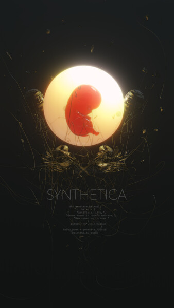 Digitale Kunst getiteld "Synthetica" door Gustavo Castillo, Origineel Kunstwerk, 3D-modellering