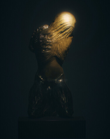 Digitale Kunst getiteld "Shadowed Devotion" door Gustavo Castillo, Origineel Kunstwerk, 3D-modellering