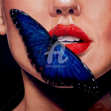 Malarstwo zatytułowany „Spread your wings” autorstwa Gustavo Fernandes, Oryginalna praca, Olej