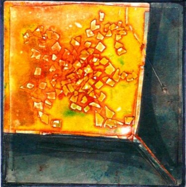 Pintura titulada "amarillo naranja" por Gustavo Moller, Obra de arte original