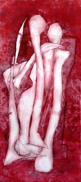 Painting titled "amor" by Gustavo Moller, Original Artwork