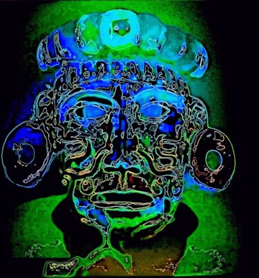 Arte digital titulada "maya-3" por Gustavo Moller, Obra de arte original, Pintura Digital