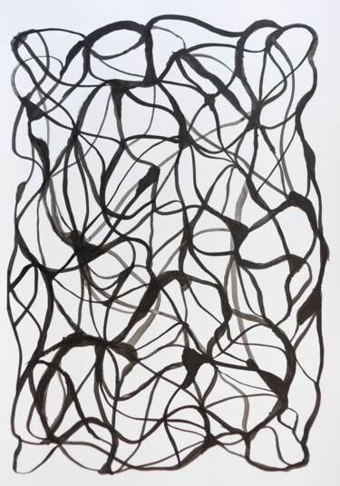 Pintura intitulada "Mindflow #2" por Gustavo Pozza, Obras de arte originais, Tinta