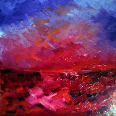 Pintura intitulada "Tempestad. Cabo de…" por Gustavo Vazquez King, Obras de arte originais, Óleo