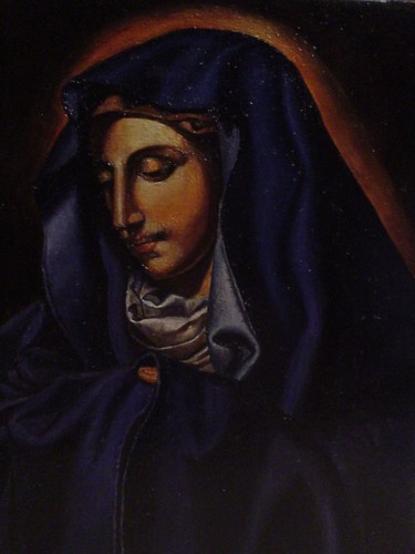 Pintura titulada "Madona" por Gustavo Lòpez-Cobo, Obra de arte original