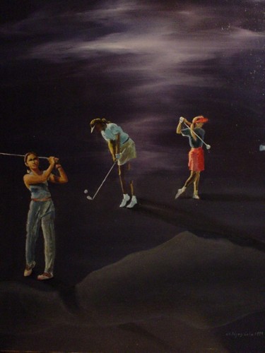 Pintura titulada "Golf I" por Gustavo Lòpez-Cobo, Obra de arte original