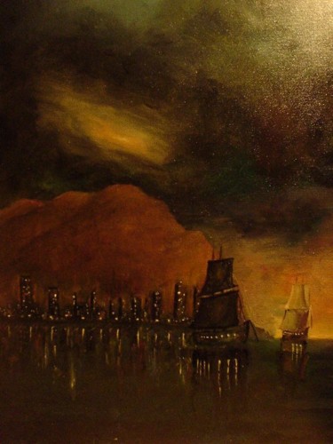 Pintura titulada "Bahía" por Gustavo Lòpez-Cobo, Obra de arte original