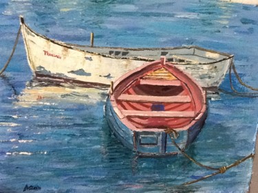 Painting titled "Barcos paraty" by Gustavo Paraty, Original Artwork