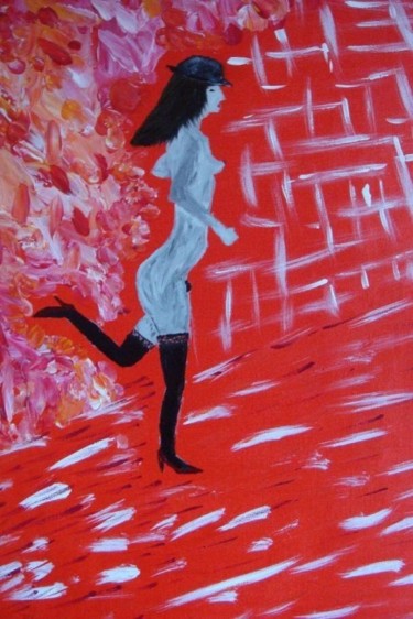 Peinture intitulée "Elle court....." par Geo Guthleber, Œuvre d'art originale