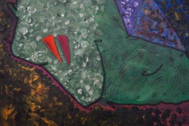 Peinture intitulée "Tirette land color" par Geo Guthleber, Œuvre d'art originale