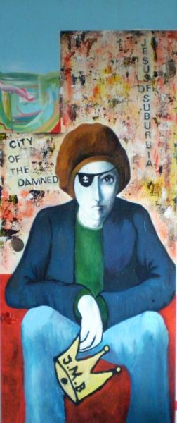 Pintura titulada "City of the Damned" por Roberto Gutiérrez Currás, Obra de arte original