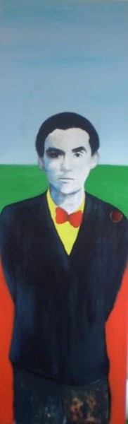 Pintura titulada "Lorca (así se sient…" por Roberto Gutiérrez Currás, Obra de arte original