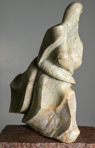 Sculpture intitulée "Orelhana" par Guto Rubin, Œuvre d'art originale, Pierre