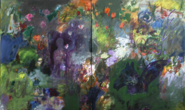 Malarstwo zatytułowany „relic landscape” autorstwa Victor Gutsu, Oryginalna praca, Akryl Zamontowany na Panel drewniany