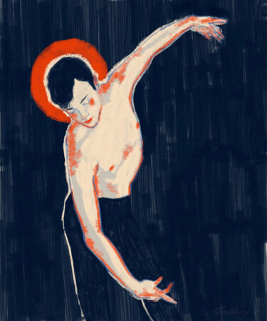 Arte digitale intitolato ""The Dancer"" da Ryleyev, Opera d'arte originale, Pittura digitale