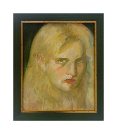Painting titled "Portrait" by Ryleyev, Original Artwork, Oil