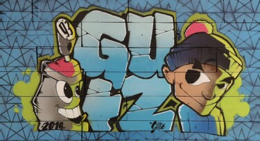 "Bboy & Spray" başlıklı Tablo Gütz tarafından, Orijinal sanat, Sprey boya