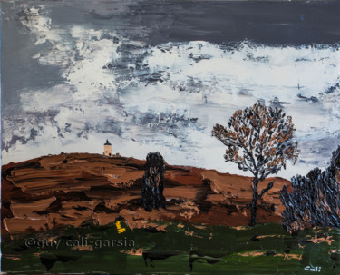 Peinture intitulée "paysage-tarnais. co…" par Guy Cali-Garsia, Œuvre d'art originale, Huile