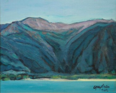 Painting titled "la plage Corse" by Guy Chaise, Original Artwork