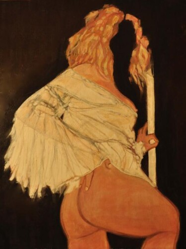 Peinture intitulée "voilée" par Guy Chaise, Œuvre d'art originale