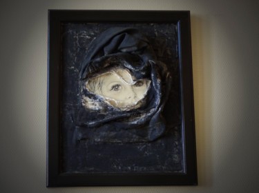 Peinture intitulée "Enfant du désert" par Guy Cost, Œuvre d'art originale, Acrylique