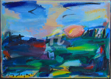 Pintura titulada "avec le soleil" por Guy Departe, Obra de arte original, Oleo