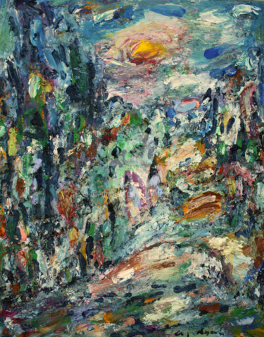 Peinture intitulée "chartreuse" par Guy Departe, Œuvre d'art originale