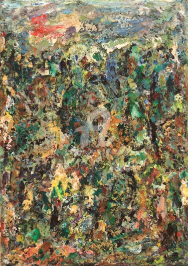 Peinture intitulée "le mont vinaigre" par Guy Departe, Œuvre d'art originale, Huile