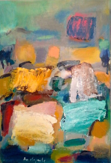 Painting titled "paysage" by Guy Departe, Original Artwork