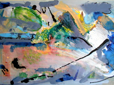Peinture intitulée "04/01/P" par Guy Departe, Œuvre d'art originale, Encre