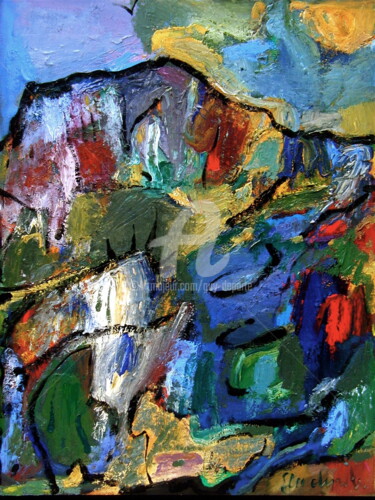 Peinture intitulée "06/01/T" par Guy Departe, Œuvre d'art originale, Encre