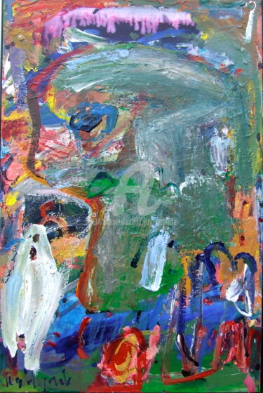 Peinture intitulée "04/11/p" par Guy Departe, Œuvre d'art originale, Huile