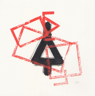 Рисунок под названием "TOROS MECANOS 18" - Guy Fouré, Подлинное произведение искусства, Чернила