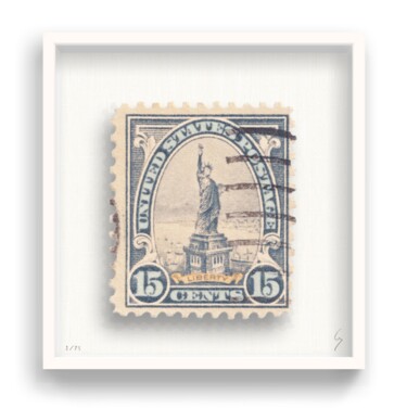 Prenten & gravures getiteld "America Stamp" door Guy Gee, Origineel Kunstwerk, Digitale afdruk