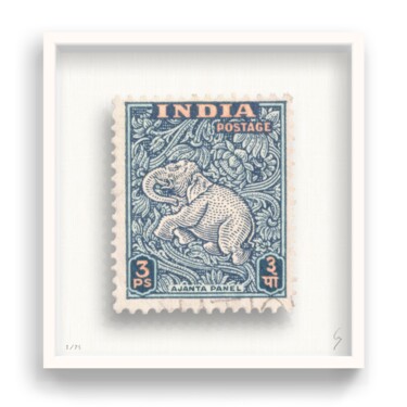 Obrazy i ryciny zatytułowany „India Stamp” autorstwa Guy Gee, Oryginalna praca, Cyfrowy wydruk