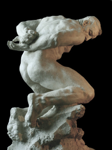 Sculpture intitulée "Esclave monumental" par Guy Le Perse, Œuvre d'art originale, Plâtre