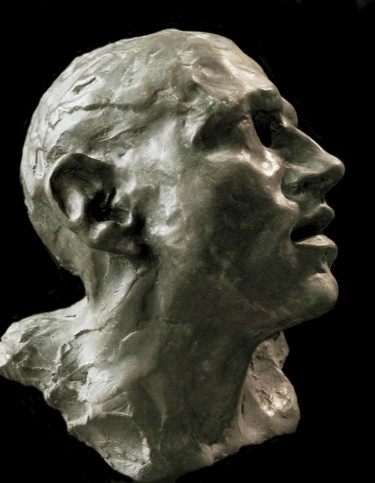 Skulptur mit dem Titel "Visage d'Orphée" von Guy Le Perse, Original-Kunstwerk