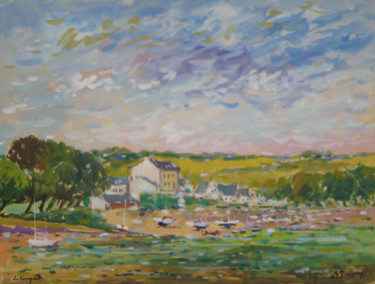 Painting titled "Bretagne" by Guy Le Gendre, Original Artwork, Oil