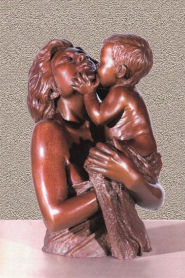 Sculpture intitulée "La caresse" par Guy Pierre, Œuvre d'art originale