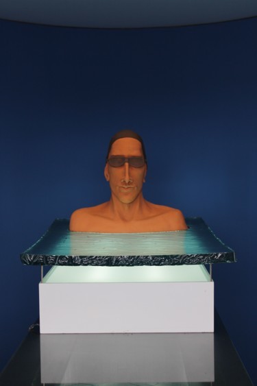 Scultura intitolato "swimmer" da Guy Tucker, Opera d'arte originale, Ceramica