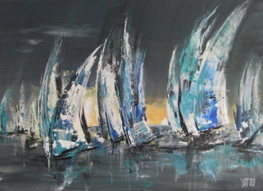 Painting titled "Sailing serie 1" by Yatro, Original Artwork