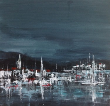 Painting titled "Port du nord" by Yatro, Original Artwork, Acrylic