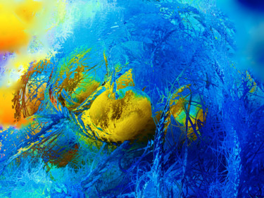 Artes digitais intitulada "Filet Bleu" por Guy Zito, Obras de arte originais, Trabalho Digital 2D