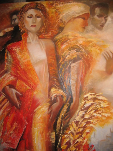 Painting titled "chic" by Guyauber, Original Artwork, Oil