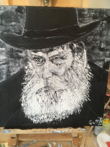 Peinture intitulée "Rabbi" par Guyb, Œuvre d'art originale