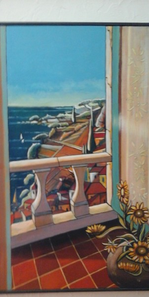 Peinture intitulée "horizon" par Morançais, Œuvre d'art originale, Huile
