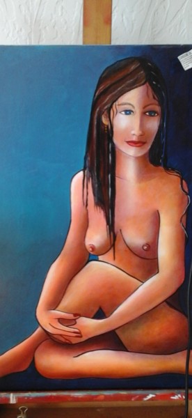 Peinture intitulée "Ernestine" par Morançais, Œuvre d'art originale, Huile